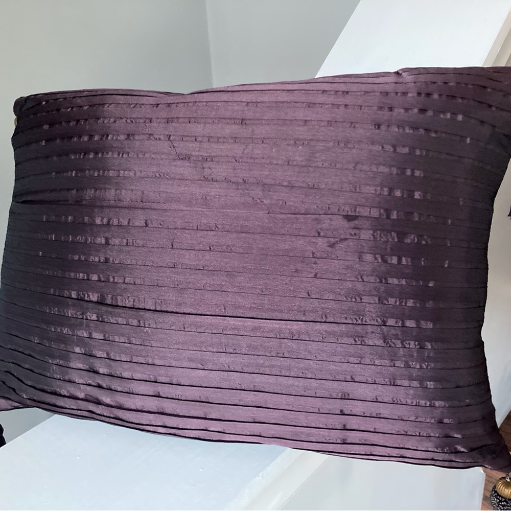 Elegant Eggplant color Accent Pillow